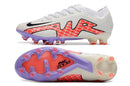 Chuteira Nike Air Zoom Mercurial Vapor XV Elite Campo - Branco e Vermelho