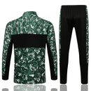 Conjunto Inverno Manchester City Preta e Verde Puma - Com Fecho
